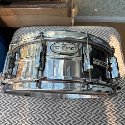 Pearl STE1450S SensiTone Elite 14x5" Steel Snare Drum 2010s - Chrome Over Steel image 2