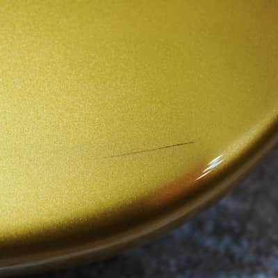 2013 Fender Japan Aerodyne Jazz Bass AJB Shoreline Gold Matching Headstock MIJ FSR Limited Color image 13