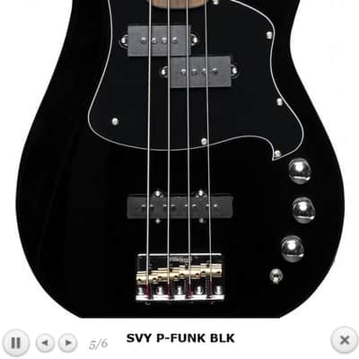 Stagg Silveray Series SVY P-FUNK BLK: A Sleek Descent into Bass Reverberations image 9