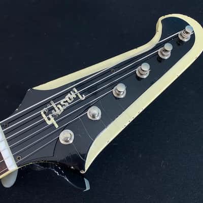 Video! Goofed 2021 Gibson Custom Shop Murphy Lab '64 Johnny Winter Signature Firebird V Polaris White Aged image 3