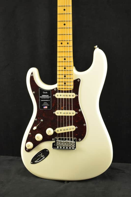 Fender American Professional II Stratocaster Left-Hand MN Olympic White image 1