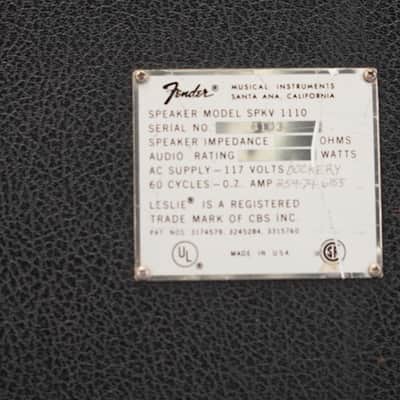 Fender Vibratone Model SPKV 1110 Rotating Leslie Speaker w/ Case #59018 image 13