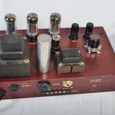 Modded Challenger Amplifier Co. CH30 - now a guitar amp head 1950's image 12