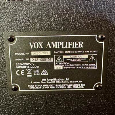 Vox AC30 HAND WIRED GREENBACK HWR2 2x12” GREENBACKS 2026 - VLACK image 11
