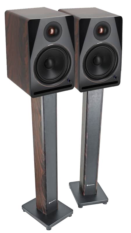 (2) Rockville APM8D v2 8" Powered Studio Monitors w/USB/Bluetooth+36" Stands image 1