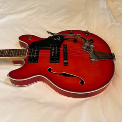 Vintage Epiphone EA-250 - Cherry - Made in Japan (MIJ) - Free Pro Setup image 5