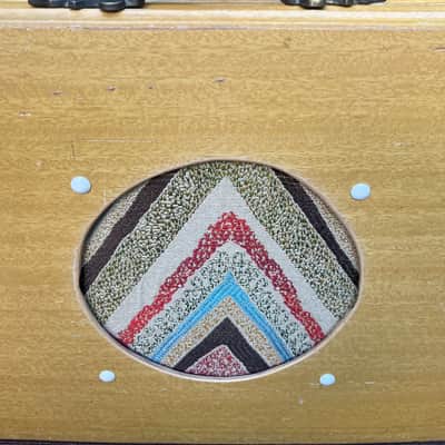 Rotary Connection 1x8 mini/portable loaded guitar speaker cab. Vintage 8 ohm 25 watt speaker. Vintage unique style. Semi open. Handmade. 2026 - Blonde wood image 15