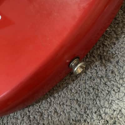 Red Dual Humbucker Electric Guitar, Basswood Body, Maple Neck, Rosewood Fingerboard image 5