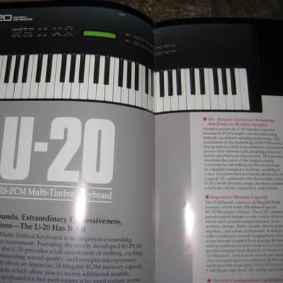 Roland U-20 RS-PCM Multi-Timbral Keyboard From 1990 image 3