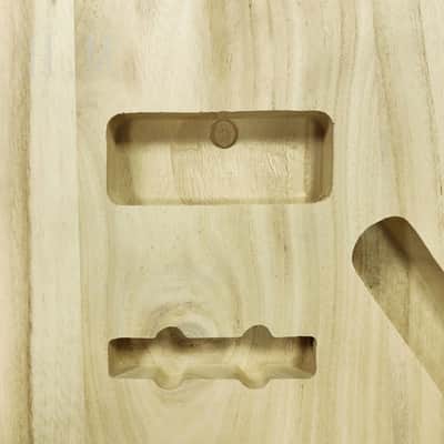 Unfinished DIY Project Paulownia Wood Jazz Bass Style Body image 3