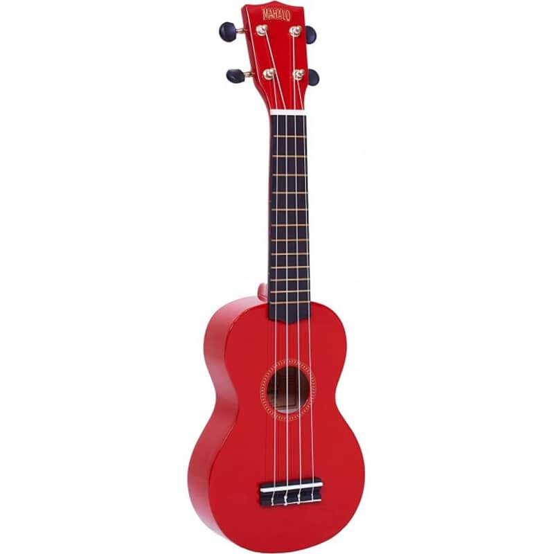 MAHALO MR1RD Rainbow Sopran Akustik-Ukulele inkl. Tasche rot image 1