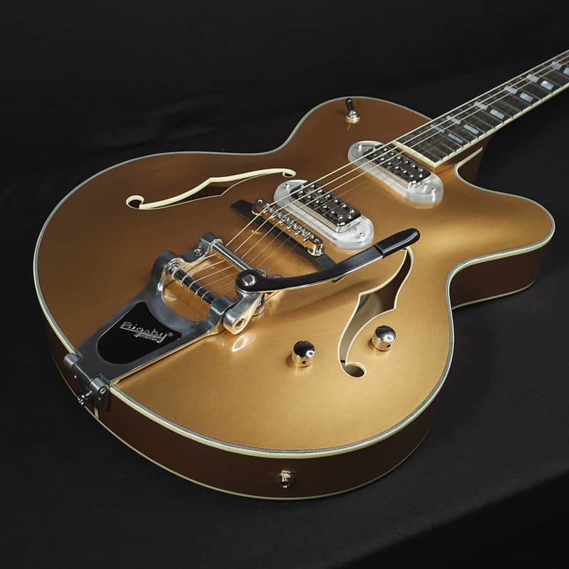 Eastman T58-GD Archtop w/Bigsby and GigBag Gold image 1