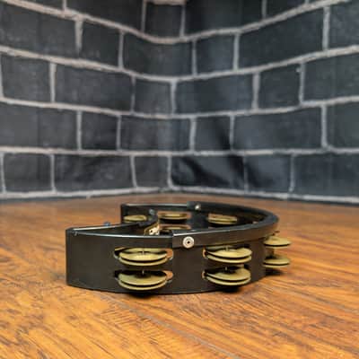 Rhythm Tech DST10 Drum Set Tambourine – Black with Brass Jingles – Mountable Drumset Tambourine – Bright, Cutting Tone image 6