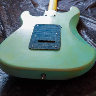 GB Liuteria Traditional Strato denim sky blue relic image 6