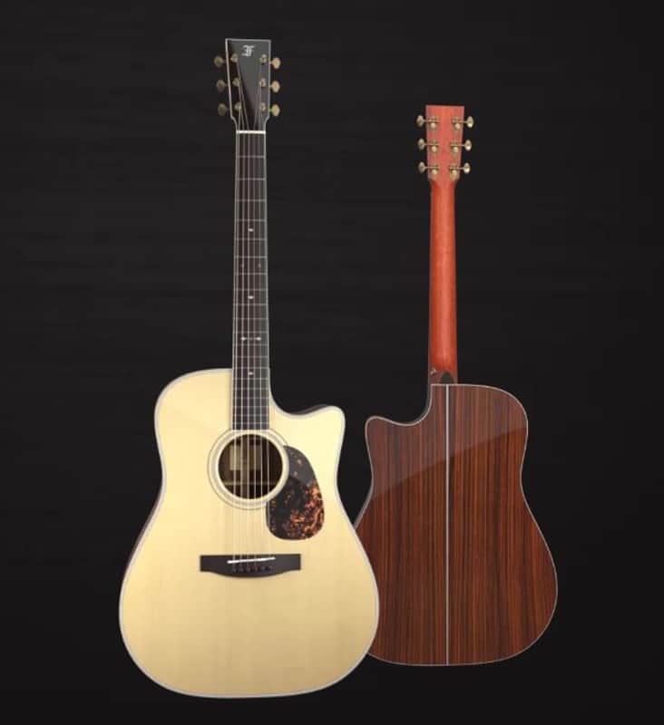 Furch Vintage 2 Dc-SR CUTAWAY Hard case Dreadnought / Spruce/Rosewood with Stage Pro Element image 1