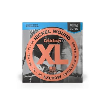 D'Addario XL 10-46 Regular Light (Wound 3rd) Electric Guitar Strings - EXL110W image 3