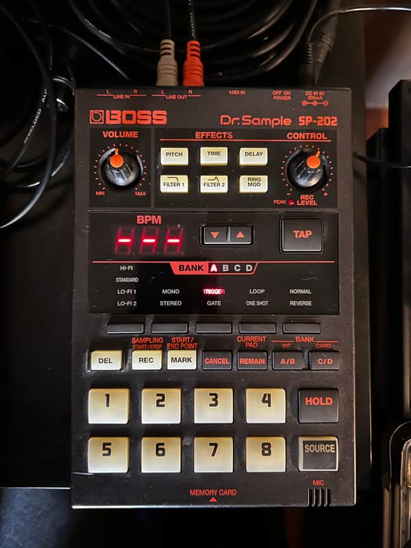 Boss SP-202 Dr. Sample 1998 - 2001 - Black image 1