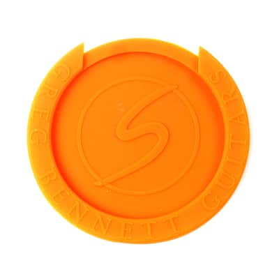 Acoustic Guitar Soundhole Cover Screeching Halt Feedback buster ,Orange 4"