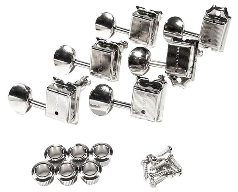 Fender 099-2074-000 Pure Vintage "Fender" Logo Guitar Tuning Machines (6) image 1