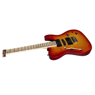 BootLegger Guitar Rye Memphis 2023 Deep Green - HSH - Coil Split - Red Burst - Case - Tele Style image 7