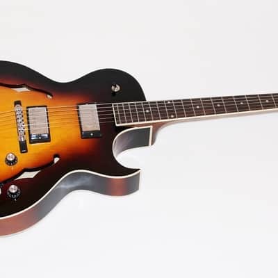 The Loar LH-280-C Archtop Hollowbody Electric Guitar Sunburst image 1