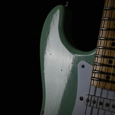 Fender Custom Shop Limited Edition Fat '54 Stratocaster Relic/ Closet Classic Hardware- Super Faded Aged Surf Green 2024 (LXX0565) image 14