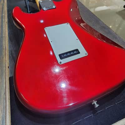 Fender Standard Stratocaster with S1 Tremolo with Maple Fretboard MIJ 1984 - 1987 - Candy Apple Red image 14