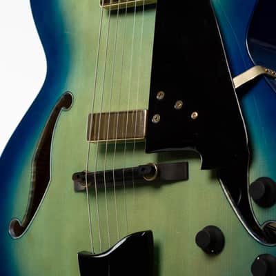 Ibanez AFC155-JBB Contemporary Archtop 2017 Jet Blue Burst image 14