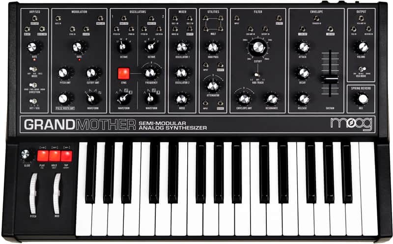 Moog Grandmother 32-Key Semi-Modular Analog Synthesizer, Dark Edition image 1