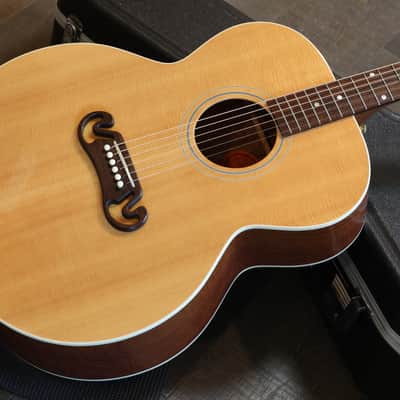 2005 Gibson J-100 Xtra Jumbo Acoustic Guitar Antique Natural + HSC image 2