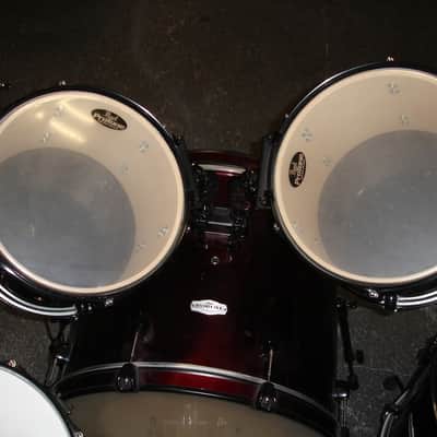 Pearl Forum Series 5-Piece Drum Set w/ Hardware & Cymbals, Dark Wine Red image 8