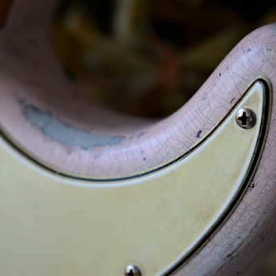 Fender American Stratocaster Heavy Relic Shell Pink Eric Johnson Pups Maple Neck image 17