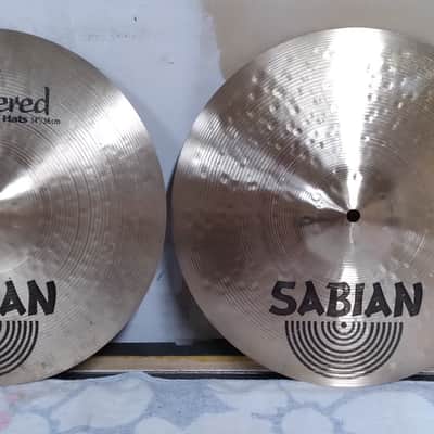 Sabian 14" HH Hand Hammered Regular Hi-Hat Cymbals (Pair) 1992 - 1998 - Natural image 1