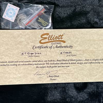 Elliott Guitars ET Sugarpine 2022 Butterscotch Blonde, NEW (Authorized Dealer) image 9