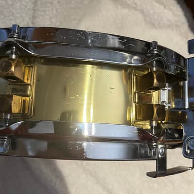 Yamaha SD-493 14x3.5" Brass Piccolo Snare Drum 1987-1996 - Brass image 4