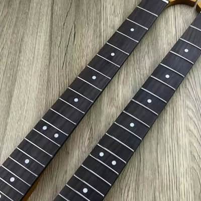 Guitar Stratocaster Strat Style Roasted Maple Wood Neck, 22 Frets Rosewood Fingerboard image 6