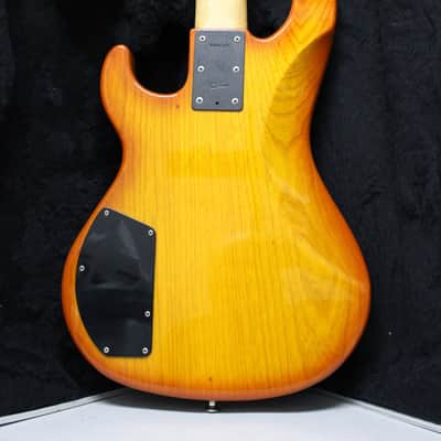 1995 G&L L-5500 Transparent Amber 5-String Active Bass w/HSC image 3