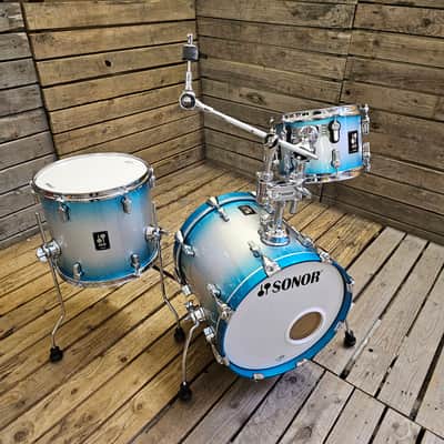 Drum Kit Sonor AQ2 Series 7ply Maple Safari Aqua Silver Burst USED! RKSNK120526 image 3