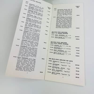 Vox Retail Price List (Original) 1968 image 4