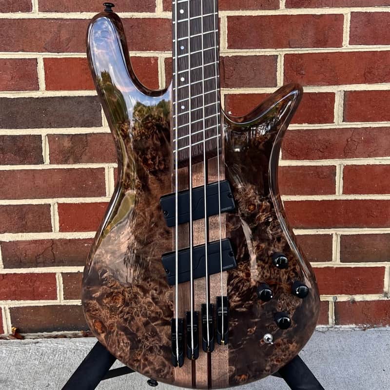Spector NS Dimension 4, 4-String, Super Faded Black, Fishman Fluence Pickups & Preamp, Gig Bag image 1