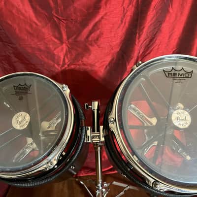 Pearl Vari-Pitch Cannons- 8" and 10" w/ stand. SUPER RARE 1979! image 4