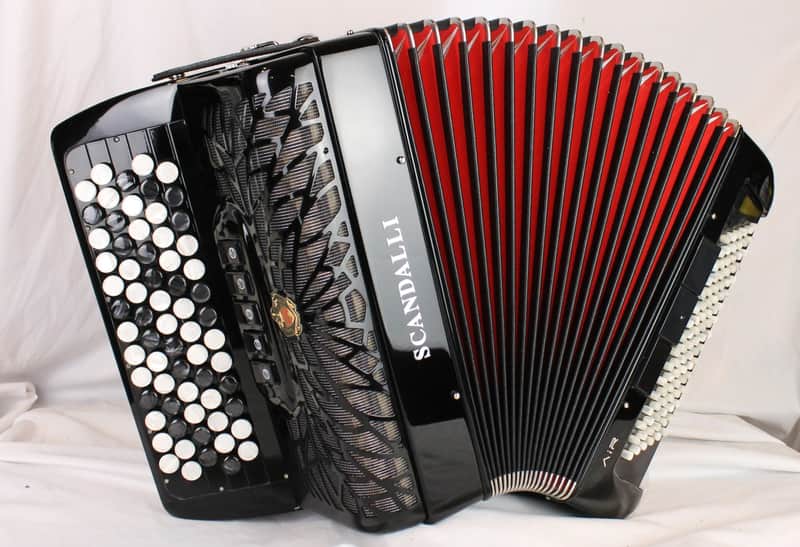 NEW Black Scandalli Air MINI C Chromatic Button Accordion B System LMM 67 96 image 1