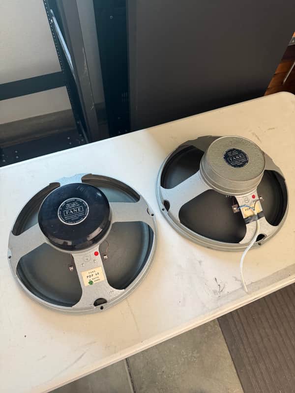 Pair of Fane POP 60 15” speaker driver — bass or guitar amp image 1