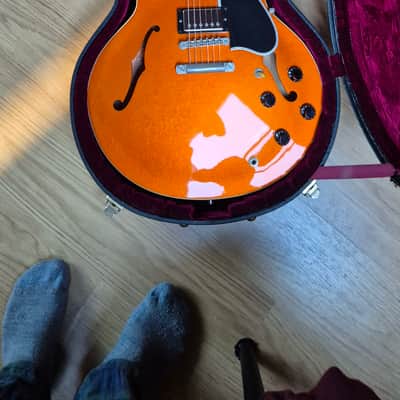 Gibson 1959 ES-335 Navelina Gold Sparkle 2013 - Navelina Gold Sparkle image 2