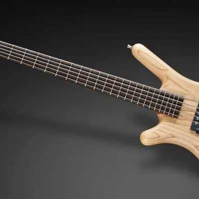 Warwick Pro Series Corvette $$ 5 String Natural Transparent Satin Lefthand GPS1485 90PA ASH FRL image 8