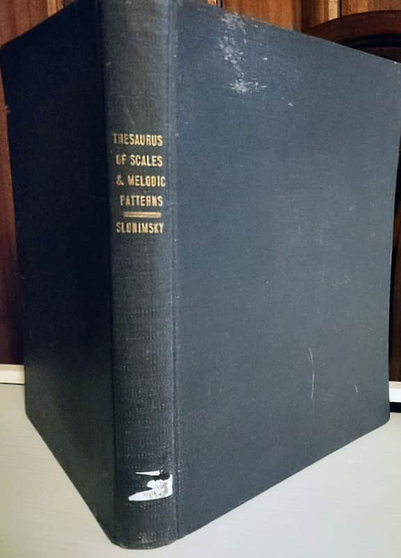 Thesaurus Of Scales and Melodic Patterns by Nicolas Slonimsky in hardback, 1st Edition, 1947 image 1