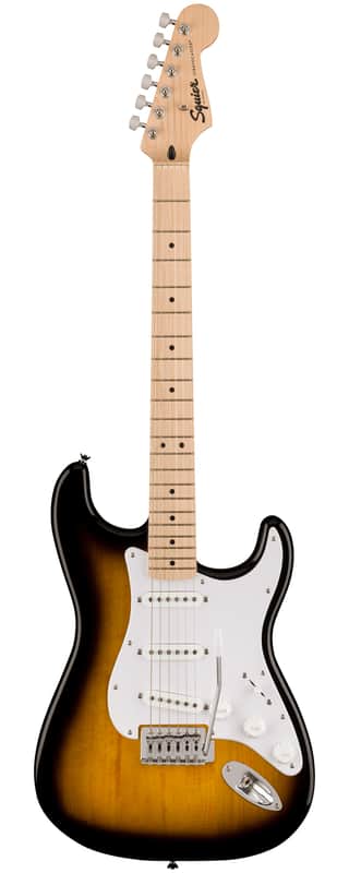 Fender Squier Sonic Stratocaster, White Pickguard, Maple Fingerboard - 2-Color Sunburst image 1