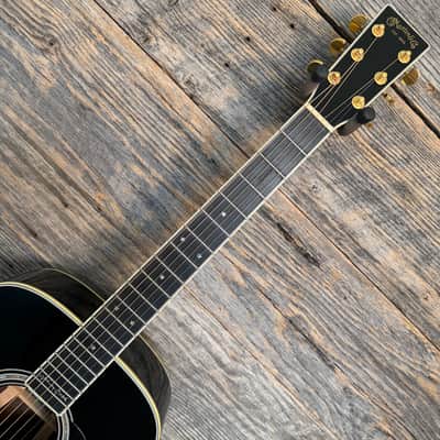 Used Martin D-35 Johnny Cash Signature Acoustic Guitar - Black w/OHSC image 3