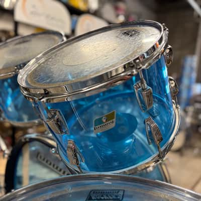 Ludwig Vistalite Big Beat 4pc Kit 12/13/16/22" 1970s - Blue image 8