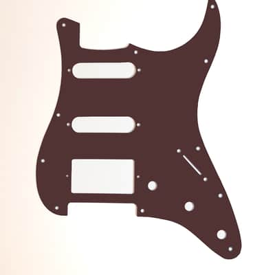 Carmedon Electronics Stratocaster Pickguard 2021 Brown HSS image 1